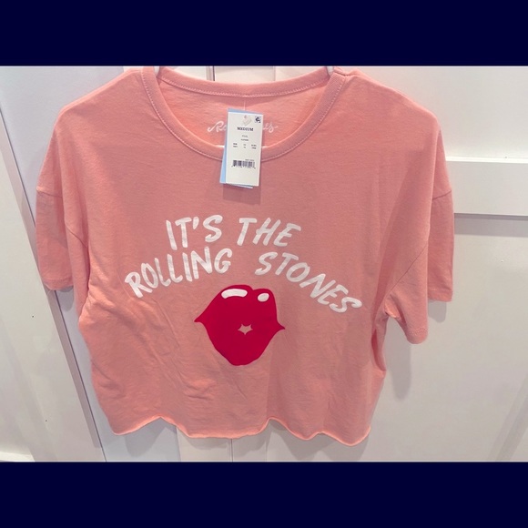 NWT The Rolling Stones Pink Graphic Tee sz Medium - Picture 2 of 4